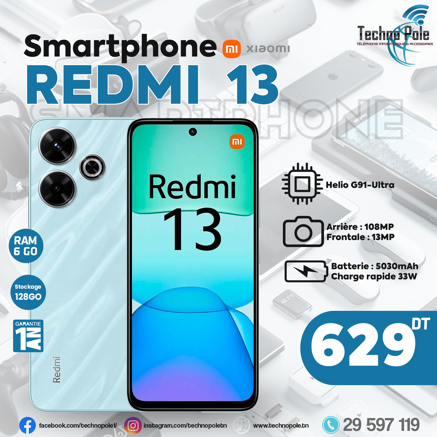 smartphone redmi 13